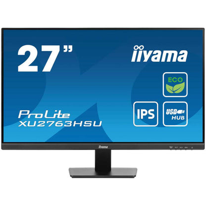 Monitor Iiyama 68,6 cm (27,0") XU2763HSU-B1 1920x1080 100Hz IPS 3ms HDMI DisplayPort 2xUSB3.2 Zvočniki  3H sRGB96% FreeSync ProLite