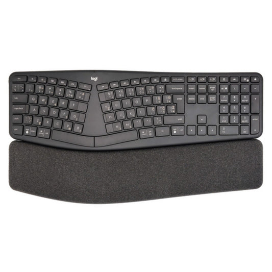 Tipkovnica brezžična + Bluetooth Logitech K860 Ergo International US | SLO gravura grafitna (920-010108)
