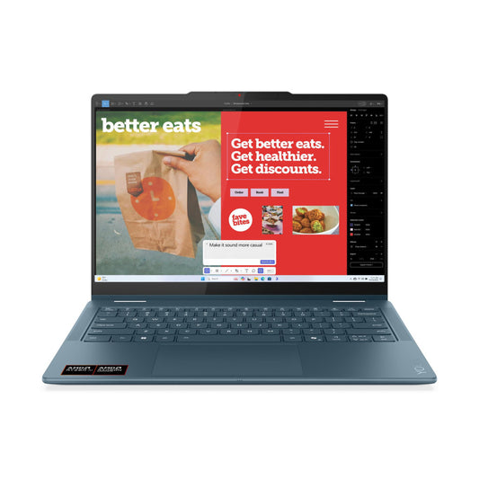 Prenosnik Lenovo 35,5 cm (14,0") Yoga 7 1920x1200 OLED 400nit Ryzen AI 5 340/24GB/SSD1TB/BL/AI Chip: 50 TOPs/ALU/AMD Radeon 840M/Win11Home (83JR0022SC)