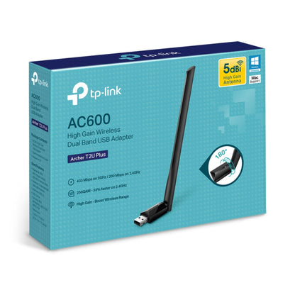 Brezžični mrežni adapter USB 2.0 TP-Link WiFi5 802.11ac AC600 600Mbit/s Dualband 1x antena (ARCHER T2U PLUS)