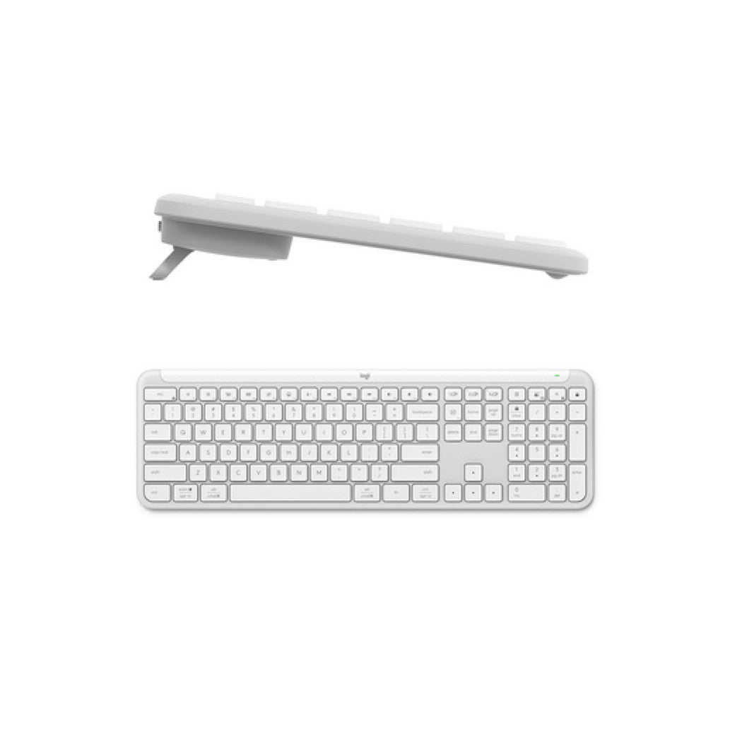 Tipkovnica in miš Logitech brezžična + Bluetooth Signature Slim Combo MK950 SLO bela Bolt USB reciever SLO gravura (920-012491)
