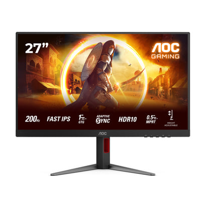 Monitor AOC 68,6 cm (27") 27G4HA 1920x1080 Gaming 200Hz IPS 0,5ms 2xHDMI DisplayPort Pivot Zvočniki  DCI-P3 AdaptiveSync G-Sync Compatible HDR400 G4