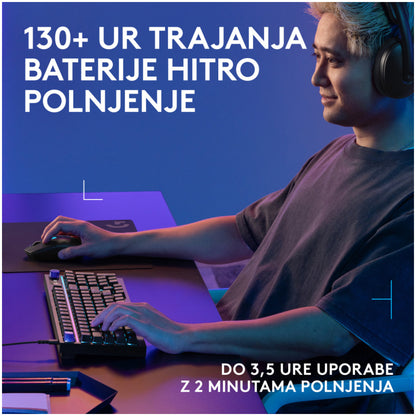 Gaming miška brezžična Logitech G305 X Superlight, črna (910-007739)