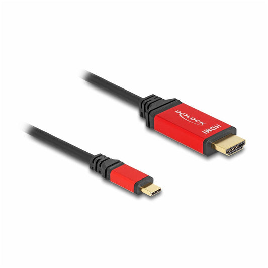 Kabel USB-C 3.1 => HDMI 2.1 2,0m 8K@60Hz črn DELOCK (80096)