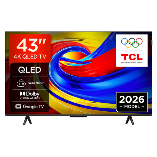 TV sprejemnik TCL 43,0" 109,2 cm 43P7L 3840x2160 QLED Google TV 3xHDMI 2xUSB BT WiFi  Dolby Vision