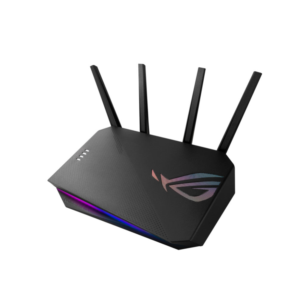 Usmerjevalnik brezžični Asus ROG Strix GS-AX5400 WiFi6 802.11ax AX5400 4804Mbit/s dualband MESH MU-MIMO OFDMA 4xLAN 4x antena (90IG06L0-MO3R10)