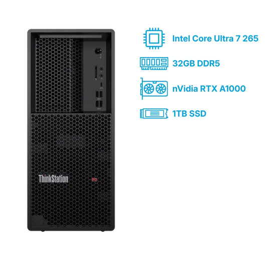 Delovna postaja Lenovo Tower ThinkStation P3 Ultra 7-265/W880/32GB/1TB/3xM.2 prost/RTX A1000 4xmDP /500W-92%/Win11Pro (30HT005GZY)