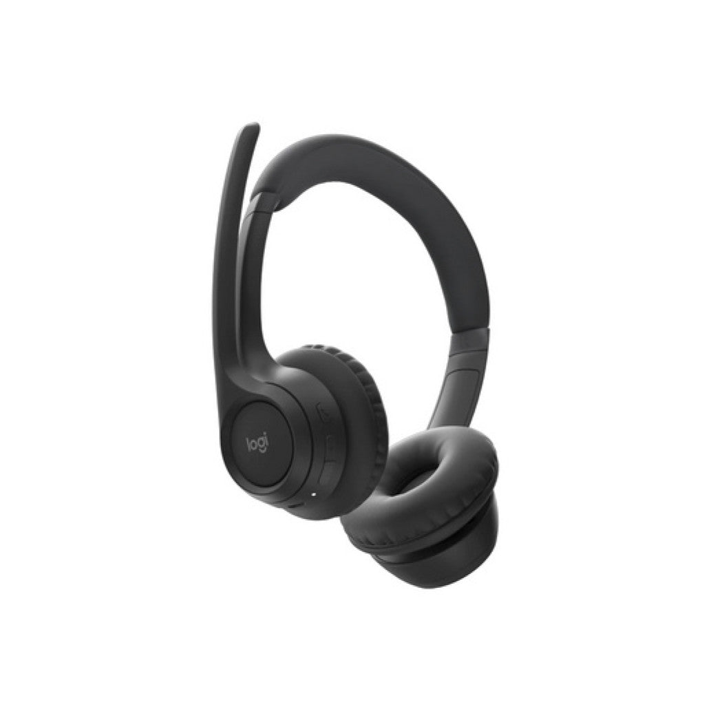 Slušalke brezžične Logitech naglavne z mikrofonom BT USB sprejemnik - Zone 305 črne MS Teams certificirane (981-001451)