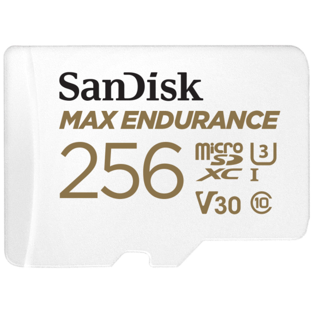 Spominska kartica microSDXC 256GB Sandisk Max Endurance 100MB/s/40MB/s U3 V30 UHS-I +adapter (SDSQQVR-256G-GN6IA)