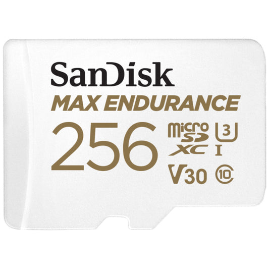 Spominska kartica microSDXC 256GB Sandisk Max Endurance 100MB/s/40MB/s U3 V30 UHS-I +adapter (SDSQQVR-256G-GN6IA)
