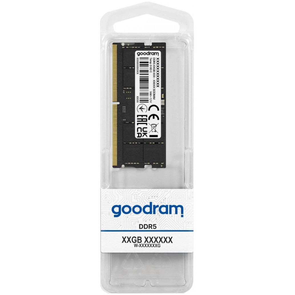 SO-DIMM DDR5 16GB 4800MHz CL40 Single (1x16GB) Goodram - 1,1V Notesniki črna (GR4800S564L40S/16G)