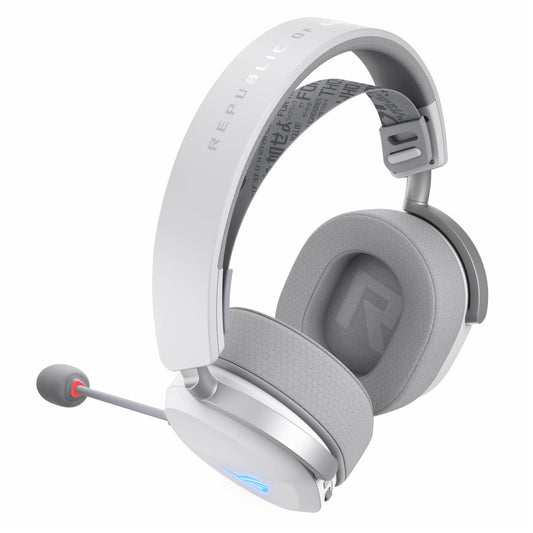 Slušalke brezžične Asus naglavne z mikrofonom BT/USB-C ROG Pelta bele Bluetooth (90YH0410-BHUA10)