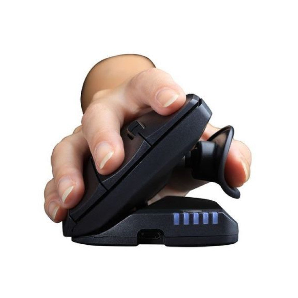 Miš brezžična ergonomska Unimouse Contour za desničarje črna (CDUMBK11001)