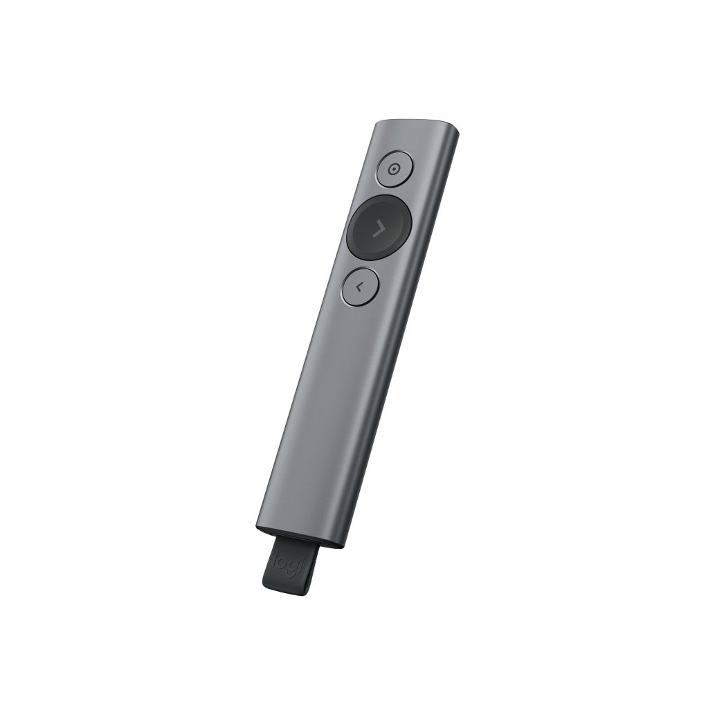 Presenter Logitech Spotlight Plus, brezžični, USB siv (910-005166)