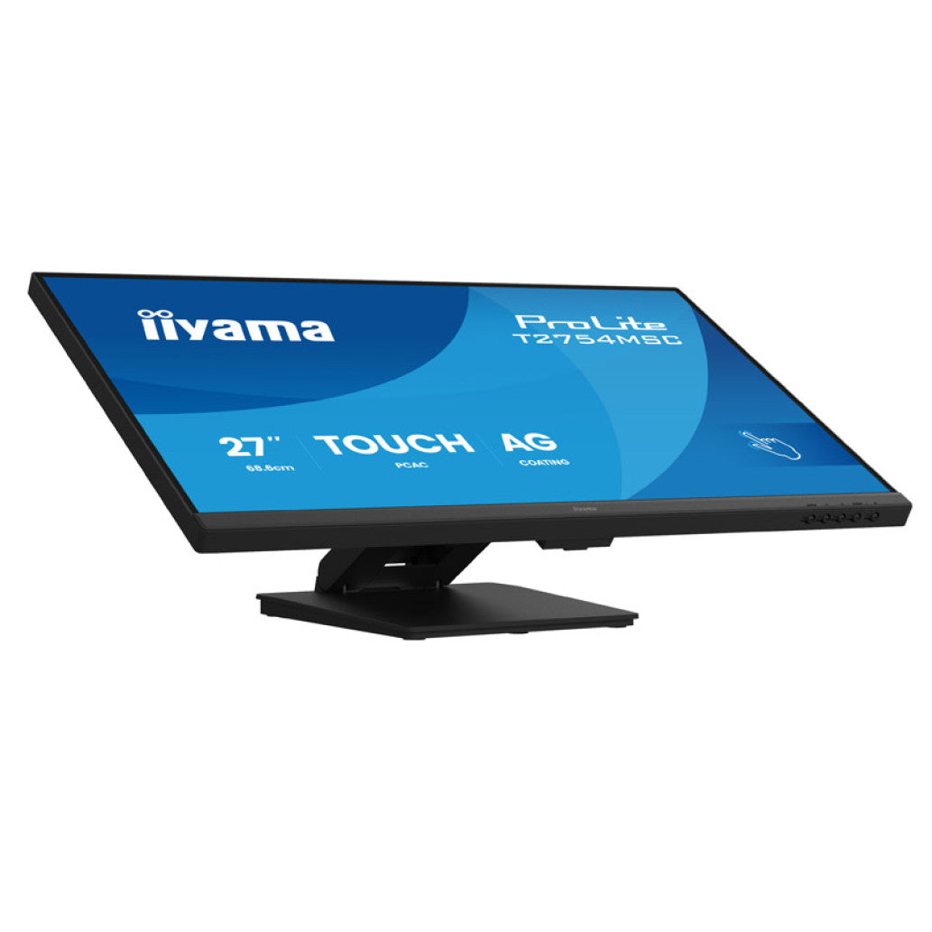 Monitor Iiyama 68,6 cm (27,0") T2754MSC-B2AG 1920x1080 75Hz IPS 4ms VGA HDMI 2xUSB3.2 HAS Zvočniki 2x2W  3H DCI-P3-80% ProLite touch