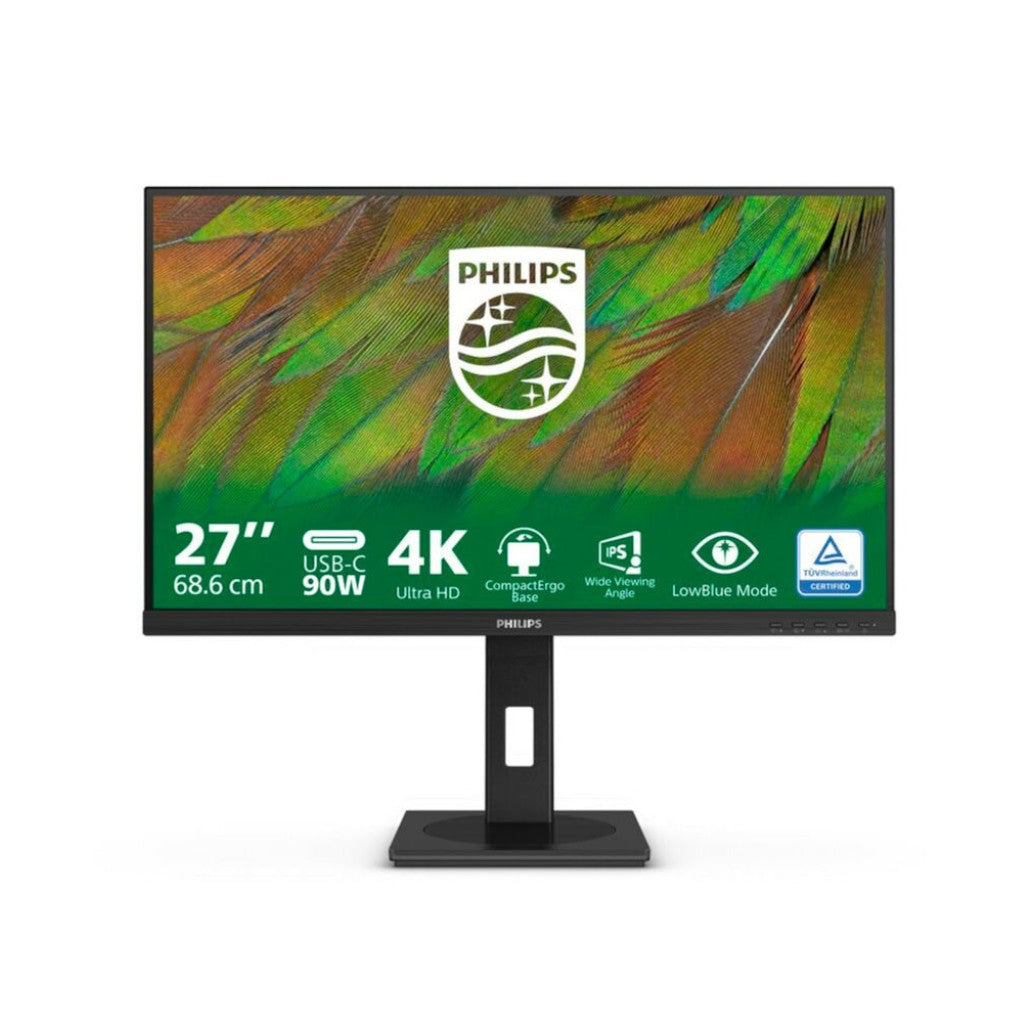 Monitor Philips 68,6 cm (27,0") 27B1U3900 3840x2160 75Hz IPS 4ms 2xHDMI DisplayPort USB-C 90W 4xUSB3.2 USB-C-Out Pivot Zvočniki  3H sRGB99% SeparateSync RJ45 Serija 3000