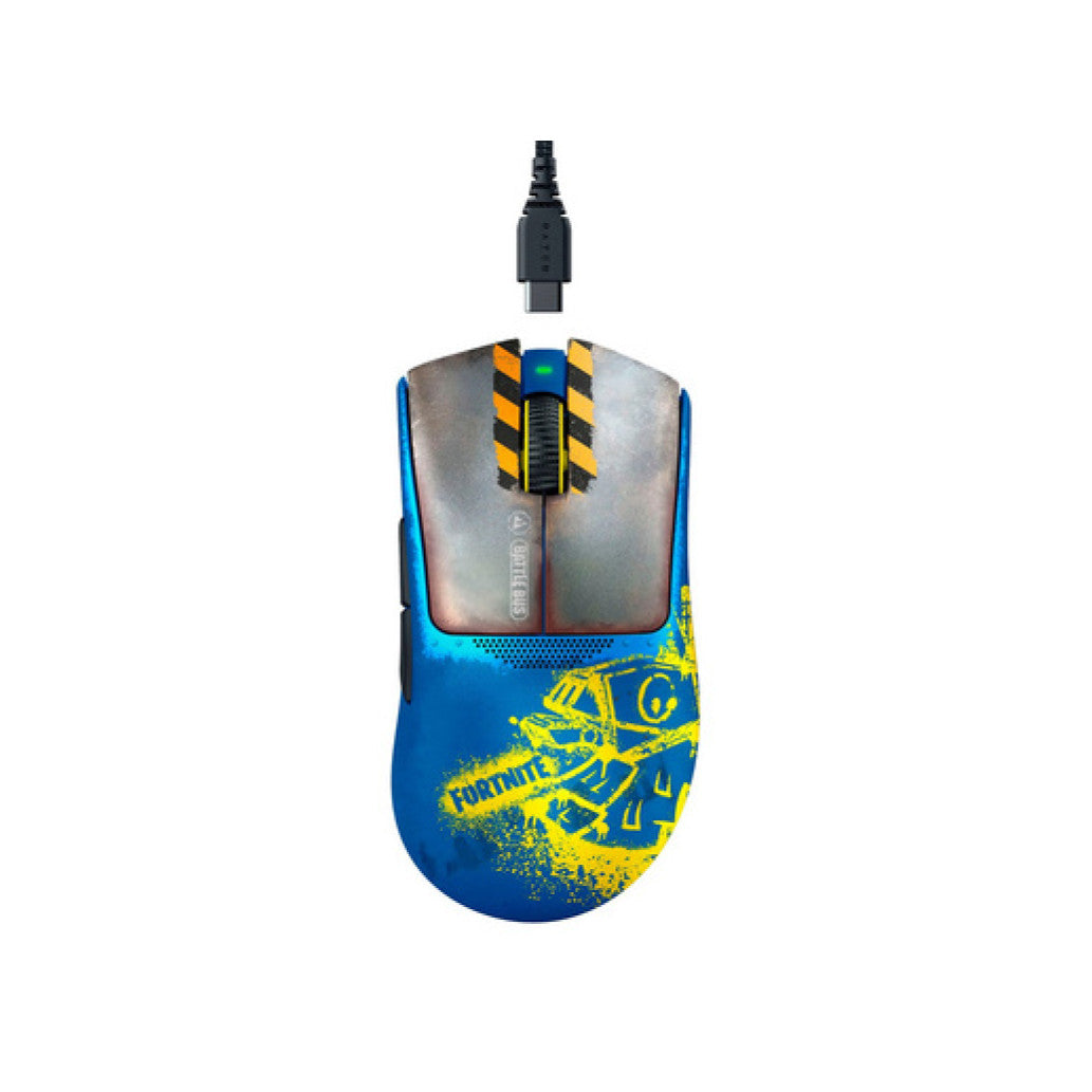 Miš Razer brezžična, USB DeathAdder V3 Pro optična gaming 30000DPI modra Fortnite Edition (RZ01-04630700-R3M1)