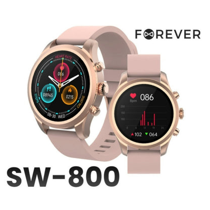 Pametna ura Forever Verfi SW-800 ,roza / zlata