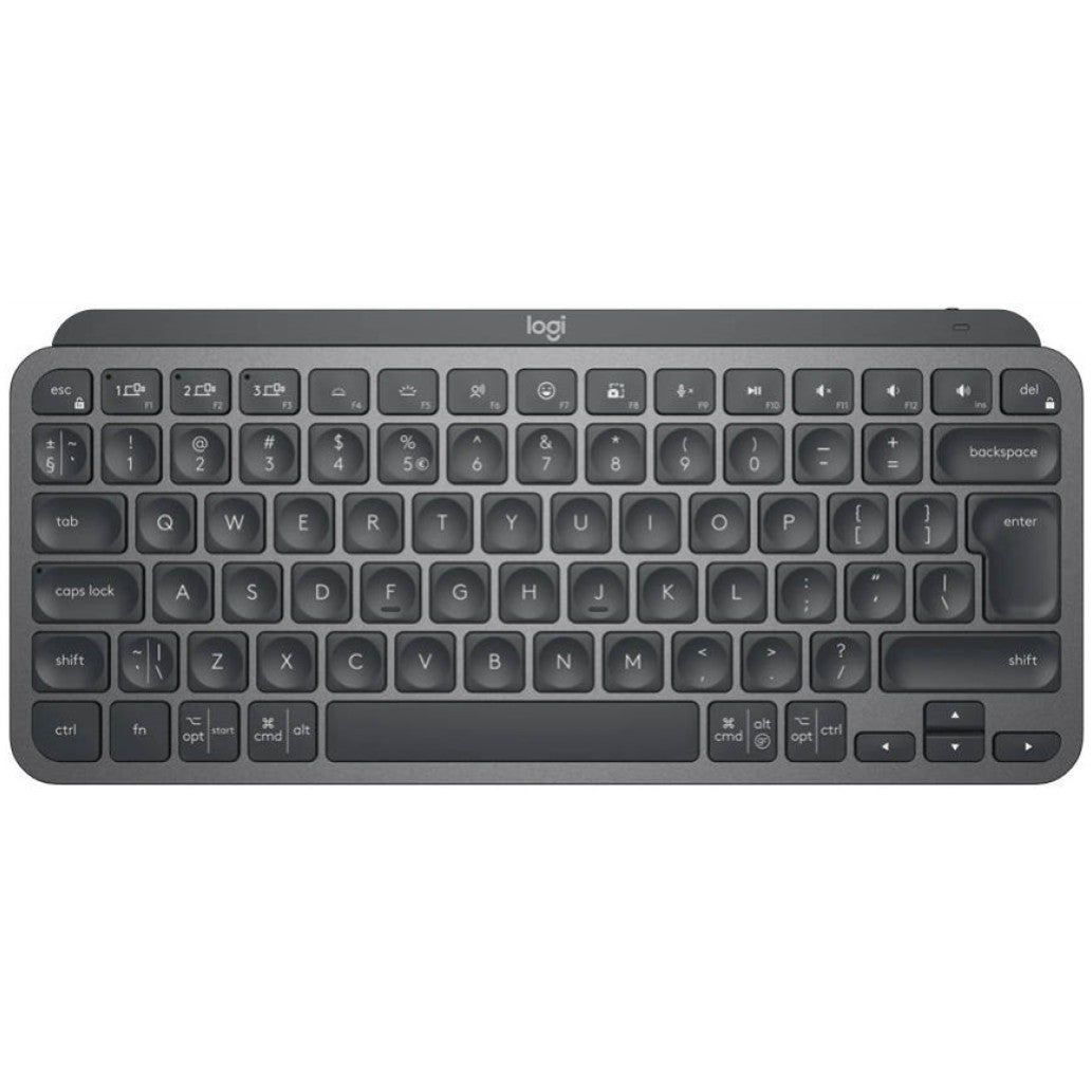 Tipkovnica brezžična Logitech MX Keys Mini US international | SLO gravura grafitna LED osvetlitev (920-010498)