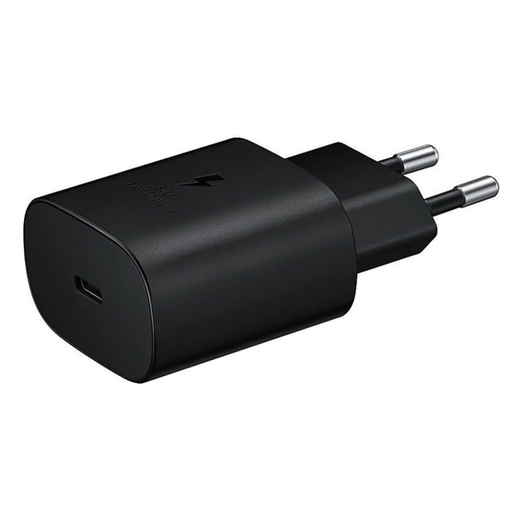 Hišni polnilec 25W 100-240V => USB-C Samsung hitri črn brez embalaže (EP-TA800EBE-OEM)