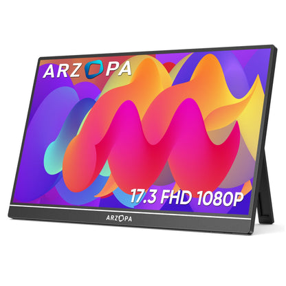 Prenosni monitor Arzopa 43,9 cm (17,3") A1 M 1920x1080 IPS 5ms HDMI-Mini USB-C Zvočniki NTSC72% 6800K