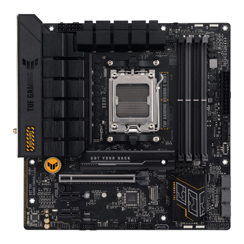 Osnovna plošča AM5 Asus TUF GAMING B650M-E WIFI microATX 1xHDMI 2.1 2xDisplayPort 1.4