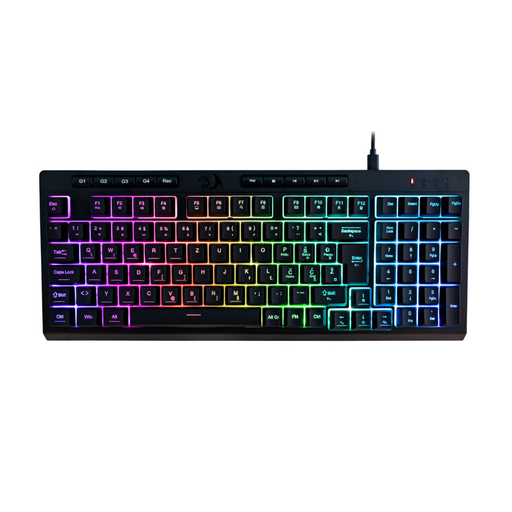 Tipkovnica in miš Redragon Žična gaming S149-BA SET SLO črna SLO gravura (21996)