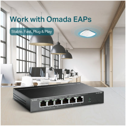 STIKALO 6-PORT TP-Link Smart 10/100 PoE+ (TL-SF1006P)