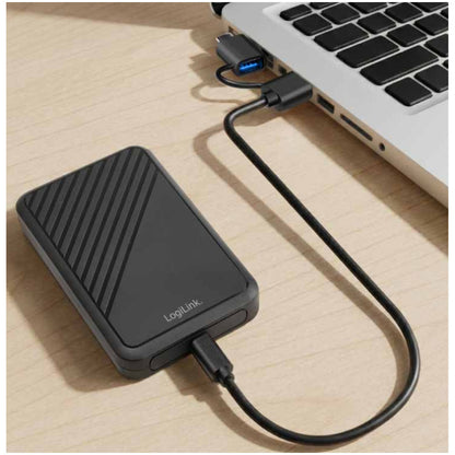 Ohišje za trdi disk 2,5 USB-C 3.2 Gen1 LogiLink  z USB-C/A kablom 0,40cm (UA0458)