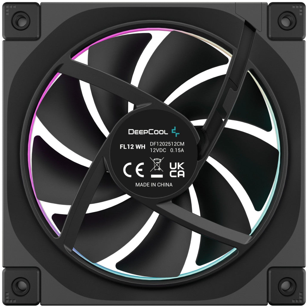 Ventilator Deepcool FL12 120mm črna RGB (3 pack)