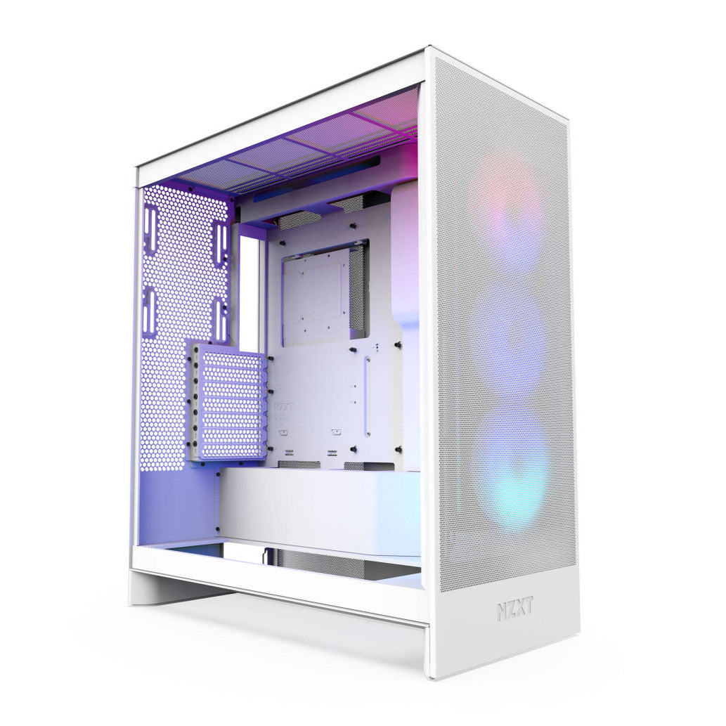 Ohišje NZXT H7 Flow RGB ATX - bela RGB