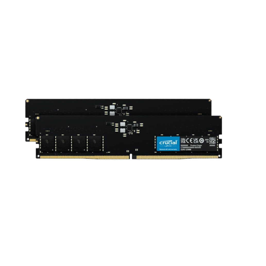 DDR5 32GB 4800MHz CL40 KIT (2x16GB) Crucial 1,1V PC črna (CT2K16G48C40U5)