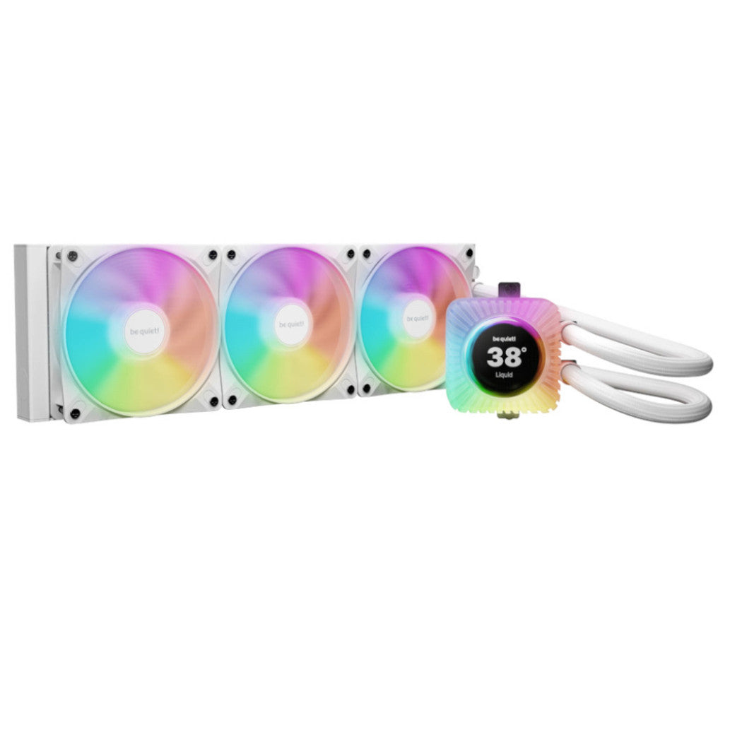 Vodno hlajenje be quiet! Light Loop IO LCD - 360mm RGB bela (BW033)