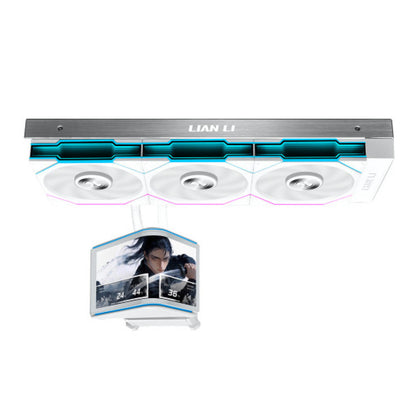 Vodno hlajenje Lian-Li HydroShift II OLED Curved 360 TL FLEX - 360mm RGB bela (GHS2OLDC36TW)