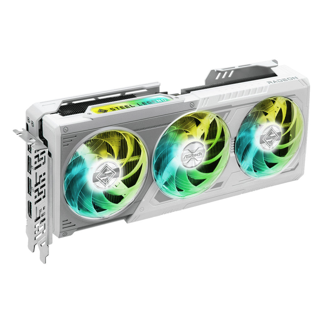 Grafična kartica AMD RX9070 XT Asrock Steel Legend bela - 16GB GDDR6  | 1xHDMI 2.1b 3xDisplayport 2.1a (RX9070XT SL 16G)