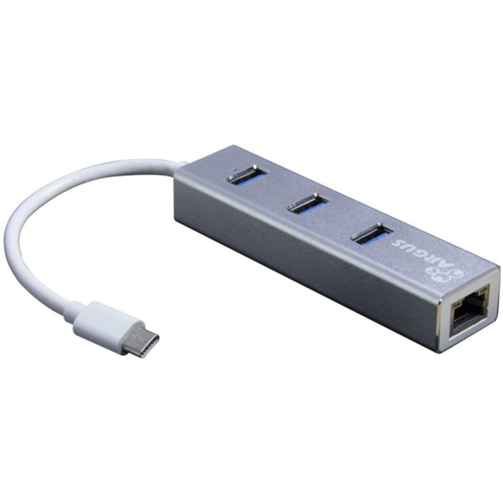 HUB USB-C => 3xUSB3.0 1xRJ45 Inter-Tech Argus IT-410-S (88885472)