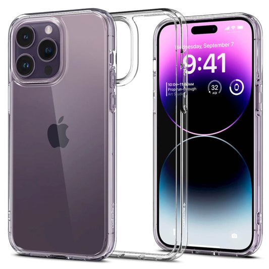 Ovitek za mobilni telefon SPIGEN IPHONE 14 PRO MAX ULTRA HYBRID CRYSTAL CLEA
