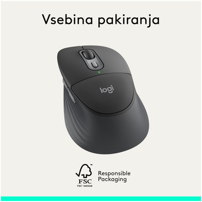 Miš Bluetooth Logitech Signature Comfort Plus M850 L velikost grafitna (910-007715)