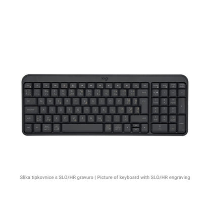 Tipkovnica in miš Logitech brezžična MK250 US international grafitna SLO gravura (920-013519)