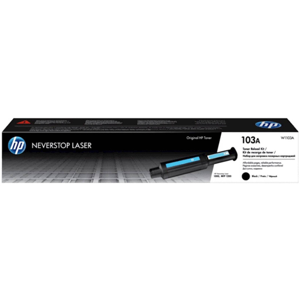 TONER HP 103A ČRN NEVERSTOP RELOAD KIT ZA NEVERSTOP LASER 1000/MFP 1200 ZA 2.500 STRANI (W1103A)