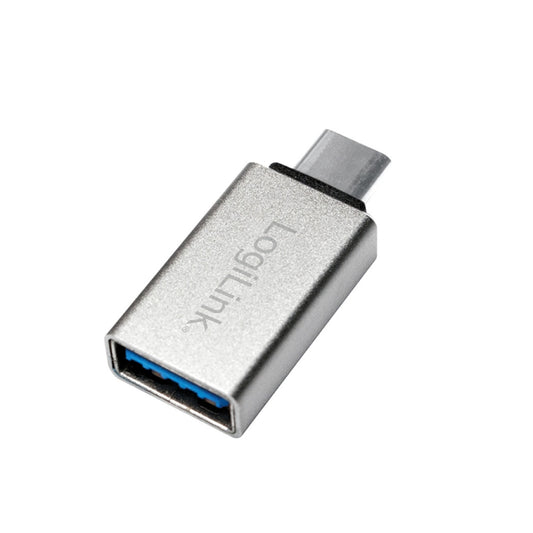 Adapter USB-C => USB 3.0 (ž) LogiLink, srebrn (AU0042)