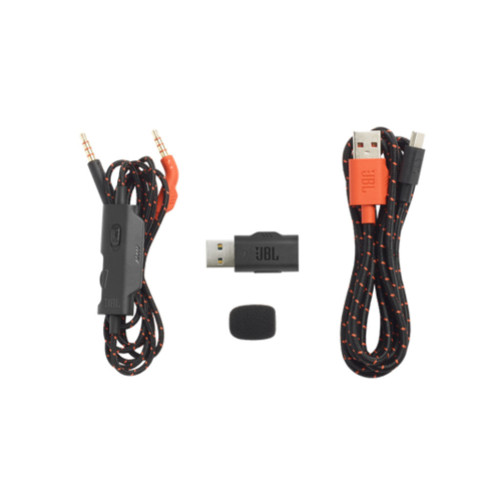 Slušalke brezžične JBL naglavne z mikrofonom USB sprejemnik Quantum 610 črna Gaming (JBLQUANTUM610BLK)