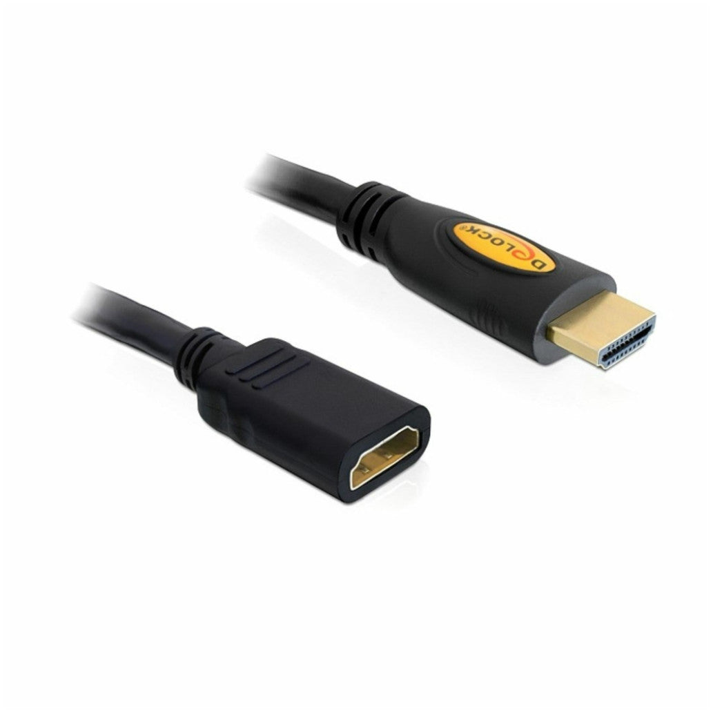 Kabel HDMI(m)=>HDMI(ž) 1,00m podaljšek Delock črn ETH (83079)