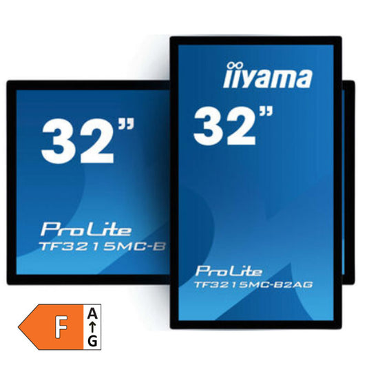 Monitor touch Iiyama 80 cm (31,5") TF3215MC-B2AG 1920x1080 Kiosk 24/7 VA 8ms VGA HDMI DisplayPort USB pokončno/ležeče  6H ProLite interaktivni monitor 30 točkovni