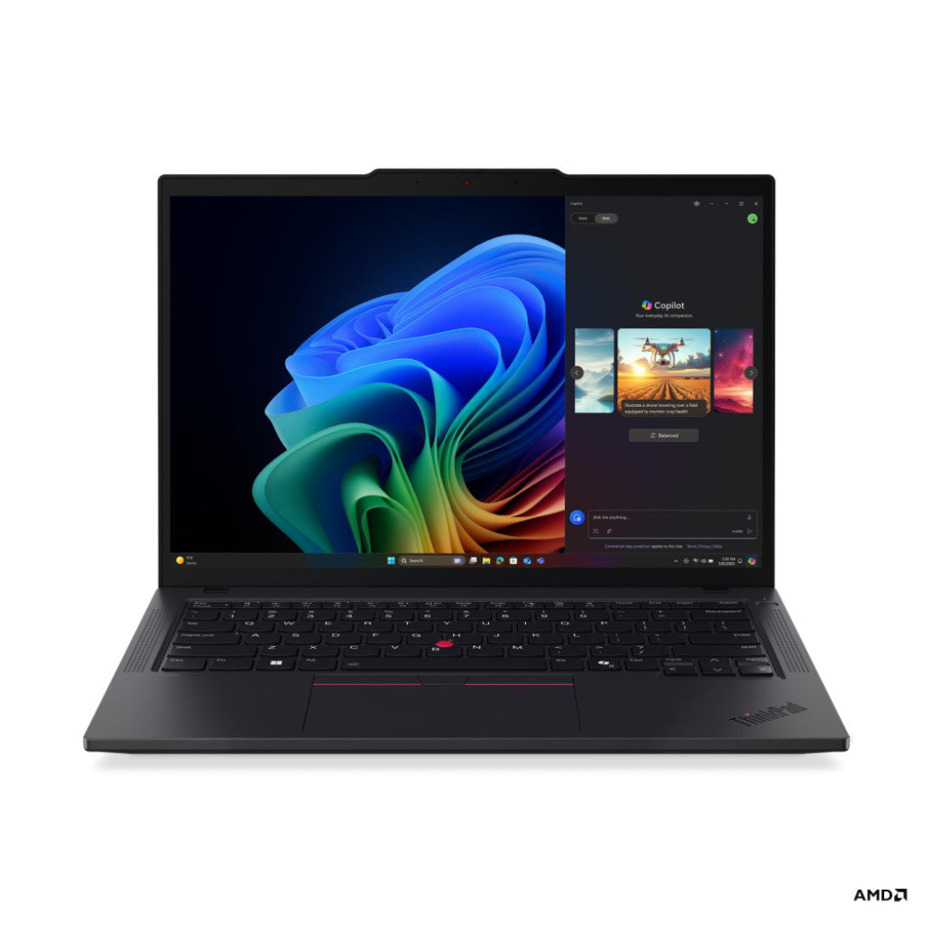 Prenosnik Lenovo 35,5 cm (14,0") ThinkPad T14 G6 1920x1200 IPS 500nit Ryzen AI 7 PRO 350/32GB/512GB/BL/AI Chip: 50 TOPs/PC-Carbon/AMD Radeon 860M/Win11Pro (21QJ0056SC)