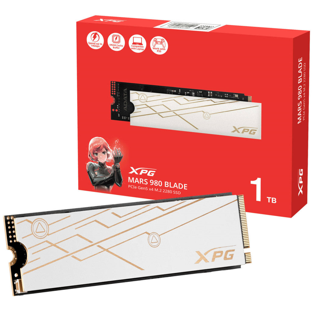Disk SSD M.2 NVMe PCIe 5.0 1TB Adata MARS 980 Blade 2280 14100/10000MB/s (SMAR-980B-1TCS)