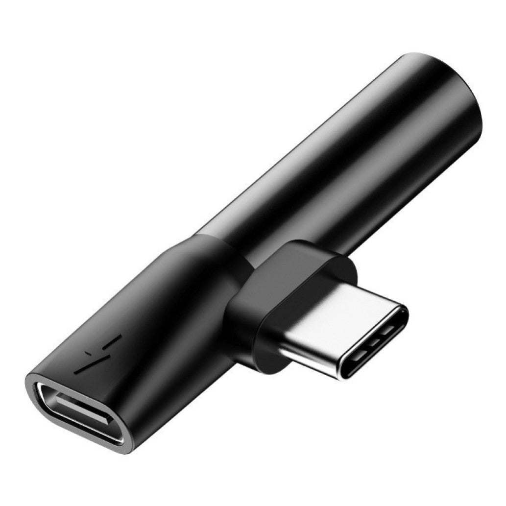 Adapter Audio USB-C M => 3,5mm Ž + USB-C Ž za polnjenje BASEUS - črn (CATL41-01) EOLS-P