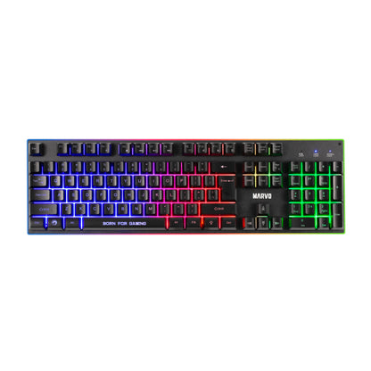 Tipkovnica in miš Marvo Žična gaming CM416 US/SLO črna SLO gravura ( miška, slušalke , podloga ) (CM416-EN)