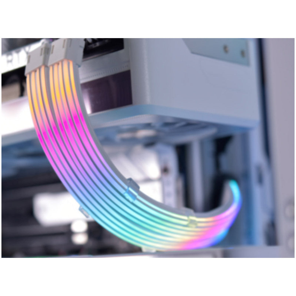 Kabel Lian Li Strimer Plus V2 Dual 8-Pin RGB, PCIe, za grafčno kartico, 30 cm