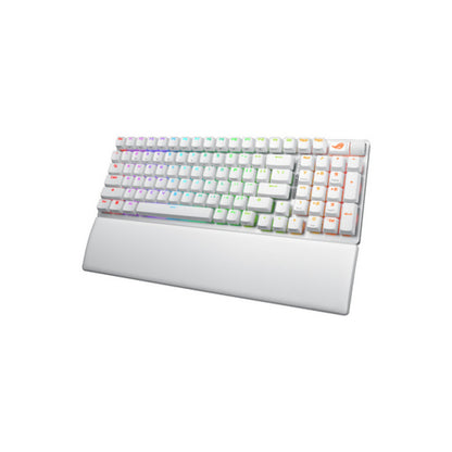 Gaming Tipkovnica brezžična, bluetooth, USB Asus ROG Strix Scope II 96 US | bela RGB (90MP037A-BKUA30)